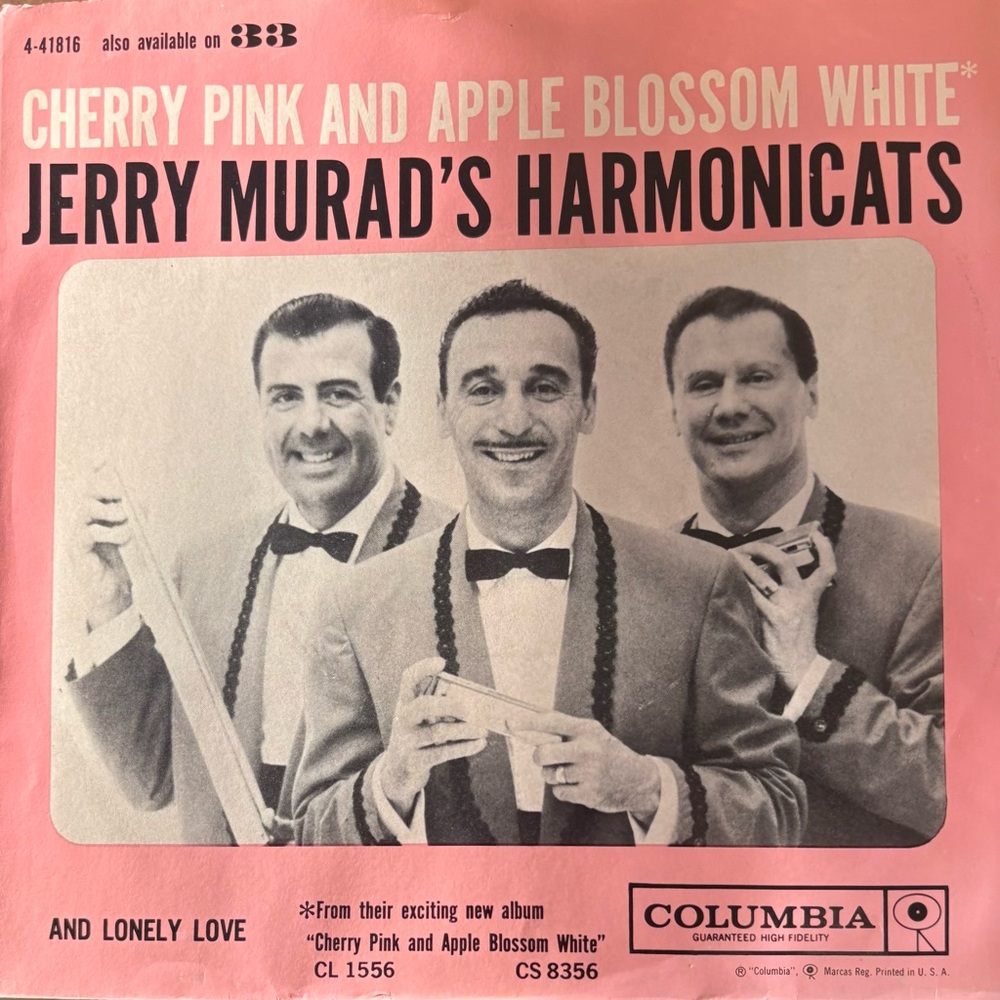 Columbia Pink and White Harmonicats Album Cover